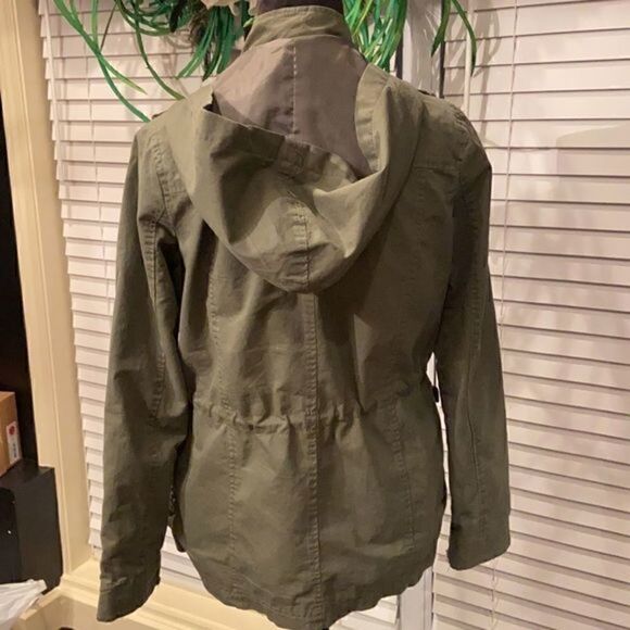 ARMY green jacket with hood - Picture 5 of 7